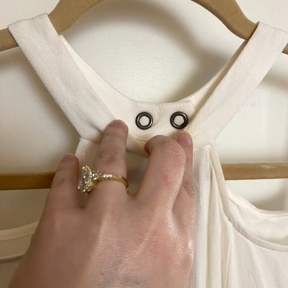 Women's NWT Free People Drift Away Cold Shoulder Long Sleeve Bohemian Blouse - Picture 9 of 11